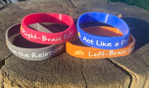 Burgundy Right-Brain Extrovert Wristband